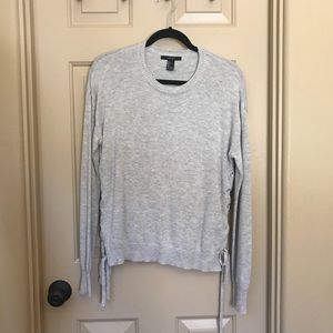 Forever 21 Gray Tie Side Sweater